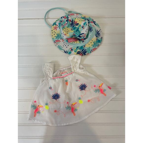 Carter’s Billieblush Girls Romper Pants Hat Embroidered Dress Bundle 7 SIZE 6 MO - Picture 4 of 5